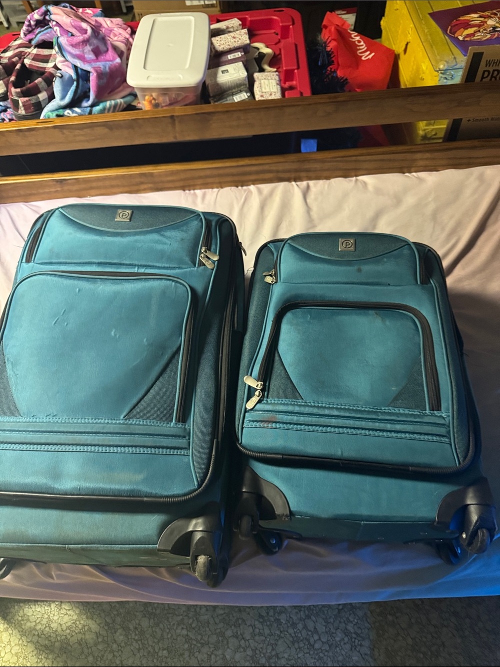 Teal Softside Rolling Suitcase - Versatile Travel Luggage